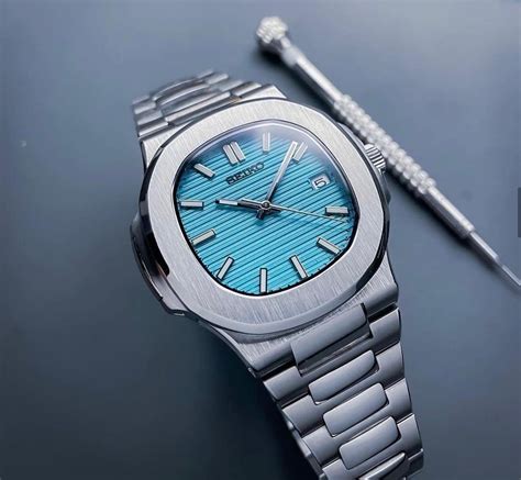 patek philippe nautilus lookalike|seiko nautilus tiffany.